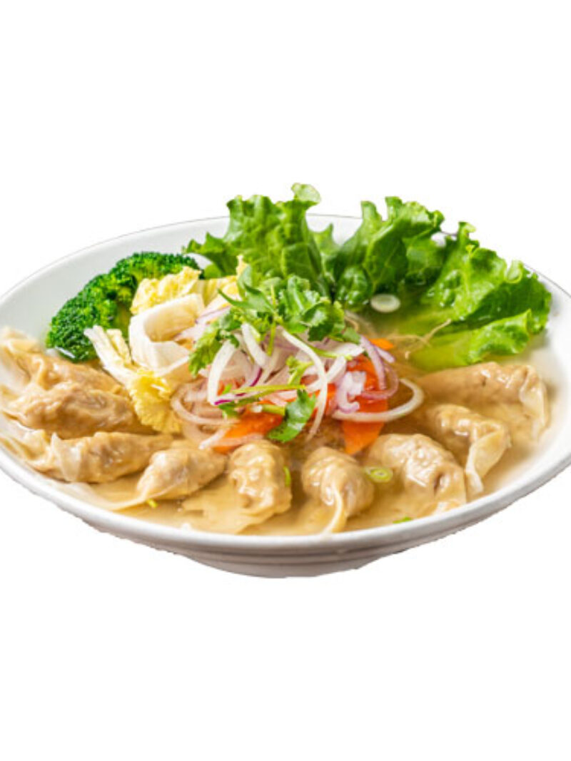 T3. Egg Noodle with a Veggie & Wonton Large