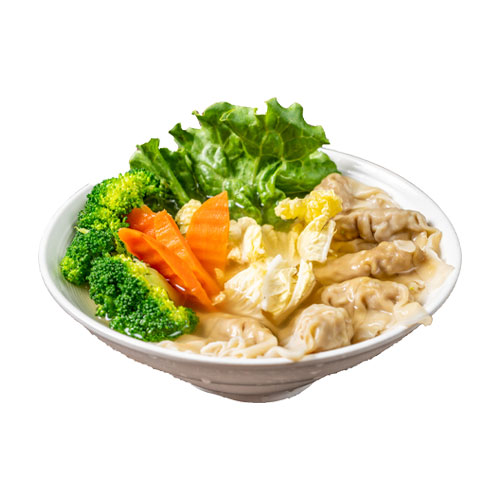 T4. Wonton Soup with a Veggie Large