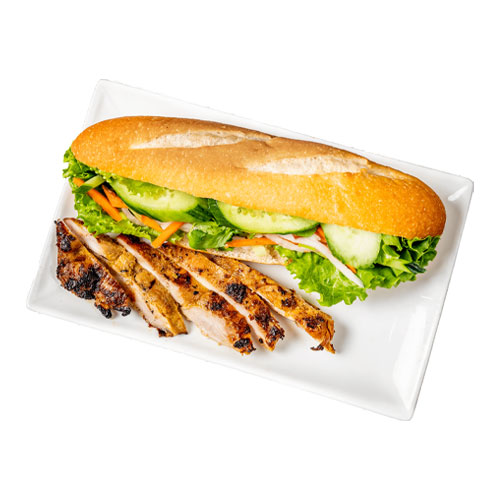 M1. Grilled Chicken Bread with a Pop/Water