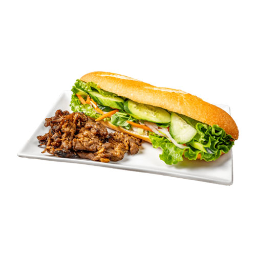 M2. Grilled Pork Slices Bread with a Pop/Water