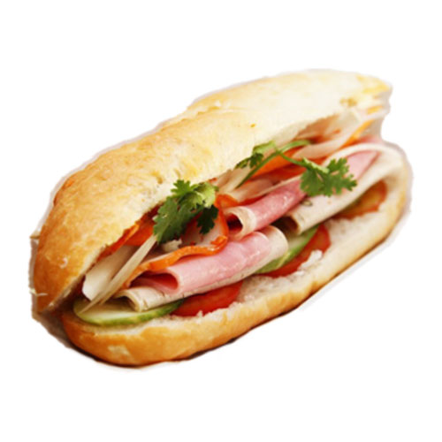 M6. Cold Cut Ham Bread with a Pop/Water