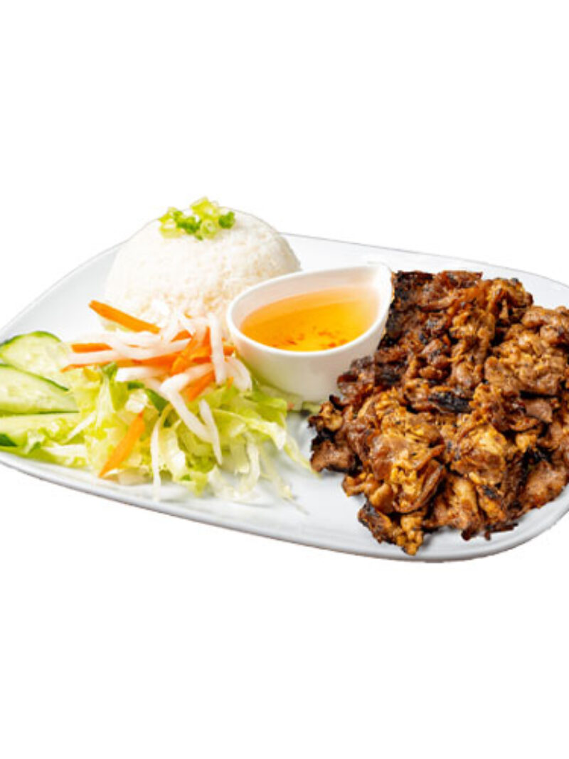 R3. Grilled Lemongrass Chicken, Spring Roll Rice