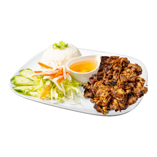 R3. Grilled Lemongrass Chicken, Spring Roll Rice